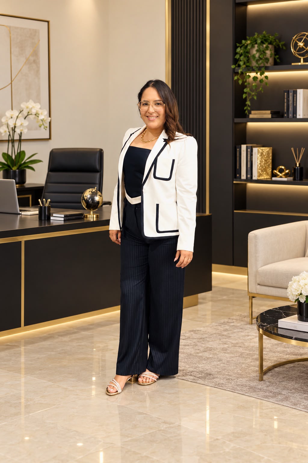 Loendy Zuniga en un espacio profesional de AXZU